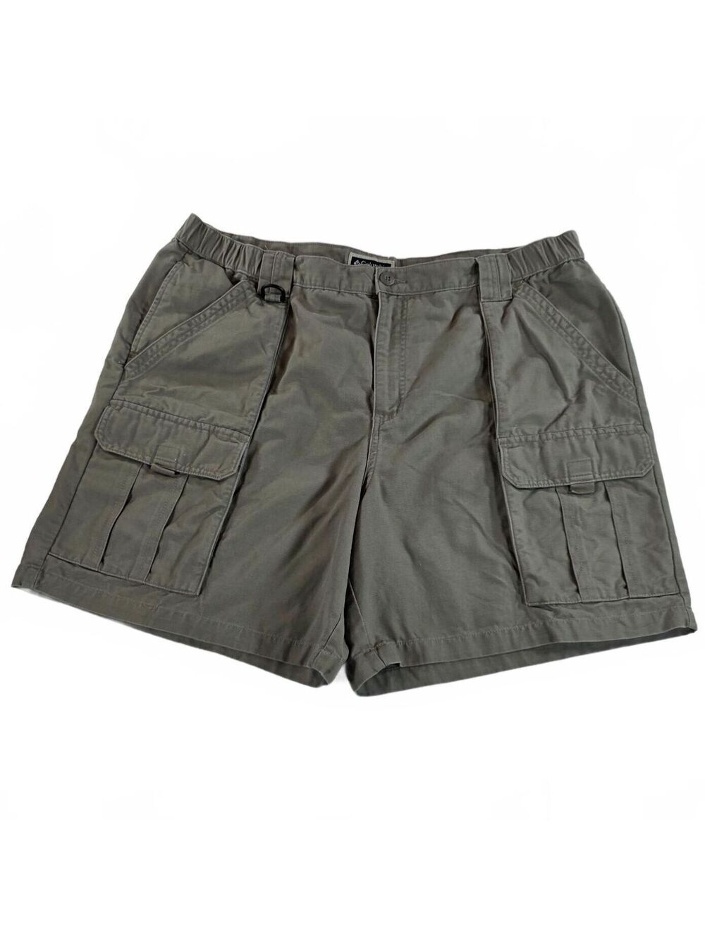 Columbia Sportswear Men's XL Olive Green Cargo Shorts Cotton Outdoor Casual